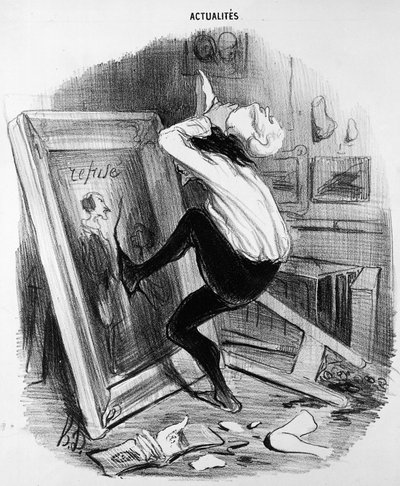 「恩知らずの国、あなたは私の傑作を持っていない」、1840 作： Honoré Daumier